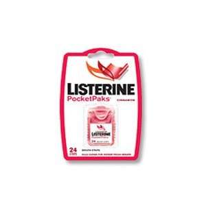 Listerine PocketPaks breath strips, cinnamon, single pack   24 strips 