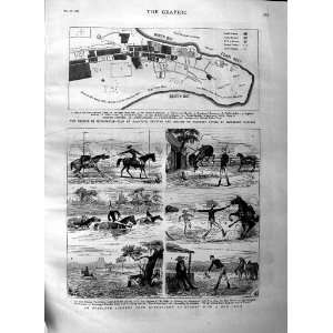  1883 MADAGASCAR PLAN TAMATAVE TRAVELLING AUSTRALIA
