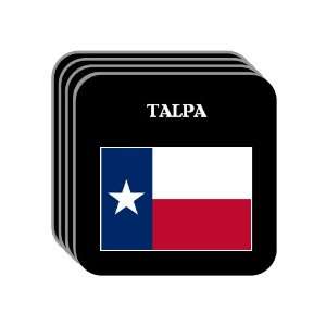  US State Flag   TALPA, Texas (TX) Set of 4 Mini Mousepad 