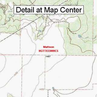  USGS Topographic Quadrangle Map   Mattson, Texas (Folded 