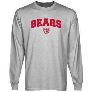  NCAA Bridgewater State Bears Ash Logo Arch Long Sleeve T 