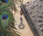 Wicca Metal Bookmarker Amethyst chip BOOK Mark SPELL