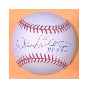  Willie McCovey Signed Ball   with HOF 86 Inscription 