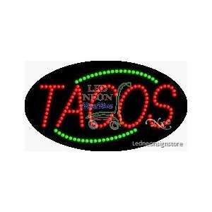  Tacos LED Sign 15 inch tall x 27 inch wide x 3.5 inch deep 