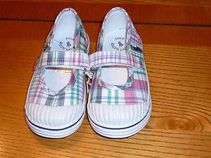  Lauren Toddler Plaid Canvas Mary Jane Sneakers, Tennis shoes  
