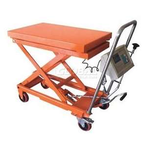  Mobile Scissor Lift Table With Integral Scale 500 Lb 