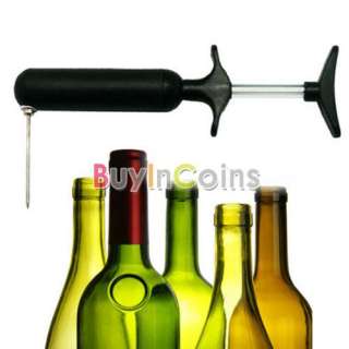   Needle Pin Pump Mess Free Wine Bottle Opener Corkscrew Set  