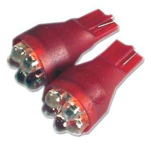  Generic LED T15 R5 LED T15 Super Red 5 Round Light Bulbs 