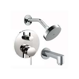  Hansgrohe HG T101 Brushed Nickel S S Tub and Shower Valve 