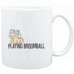   White  Real guys love playing Broomball  Sports