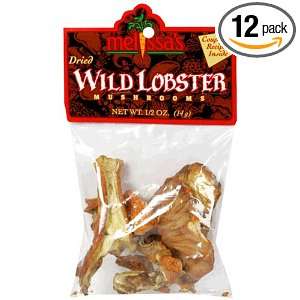 Melissas Dried Wild Lobster Mushrooms, 0.5 Ounce Bags (Pack of 12 
