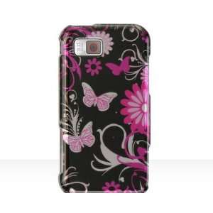  New Black Pink Butterfly Samsung Eternity A867 Snap on 