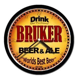  BRUKER beer and ale cerveza wall clock 