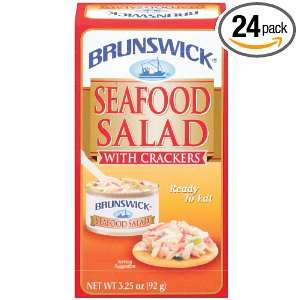 Brunswick Ready To Eat Seafood Salad Kit, 3.25 Ounce Boxes (Pack of 24 