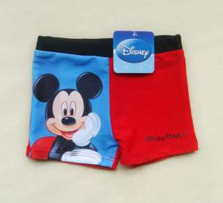   Mickey Mouse Swimsuit Swimwear Swim Trunks Shorts Size 2 4 6 8  