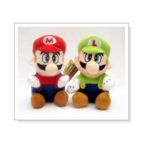  Super Mario Brothers  Mario & Luigi Plush Set   8 (with 