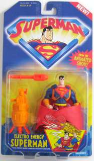 Electro Energy SUPERMAN BRAINIAC Rare KENNER Figure Lot  