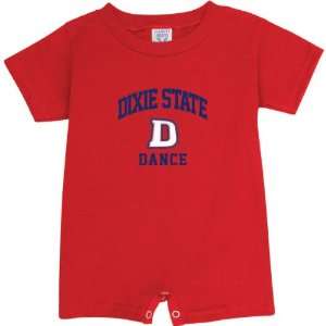  Dixie State Red Storm Red Dance Arch Baby Romper Sports 