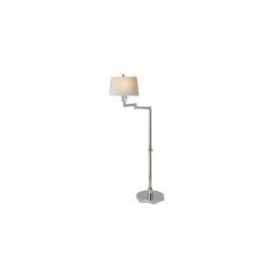  Chart House Chunky Swing Arm Floor Lamp in Polished Nickel 