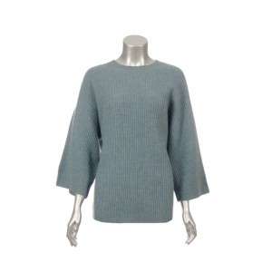 Sutton Studio Womens Blue Wool Ribbed Sweater M  