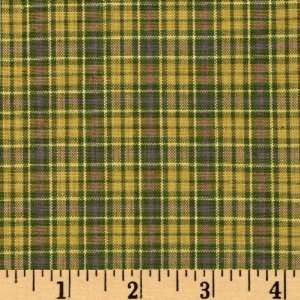   Yarn Dye Plaid Gold/Taupe Fabric By The Yard Arts, Crafts & Sewing