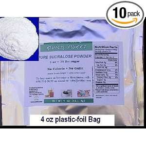  Sweetener Pure Sucralose Powder 4 Oz X 4 Bags Health 