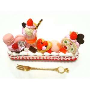 Sweet pencil case/Tall parfait version/adorable fake food and dessert 