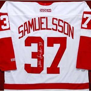  Mikael Samuelsson Memorabilia Signed Replica Hockey Jersey 