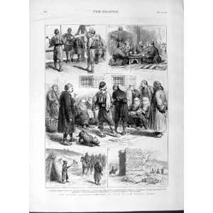  1877 War Nisch Bulgarians Mohammedan Lady Golgotha