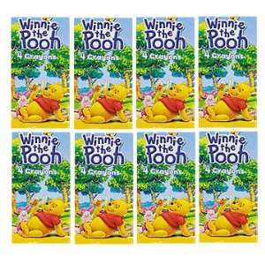    12pack Winnie the Pooh Bulk Party Favor Crayons Toys & Games