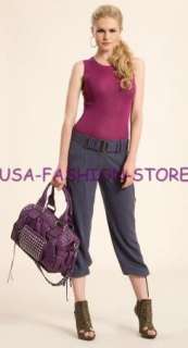 GUESS Marciano DELLA BOX HANDBAG purple satchel purse G  