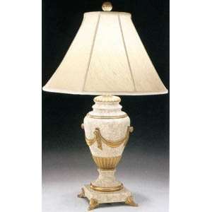  Urn Table Lamp With Brass Swags Dtl5718