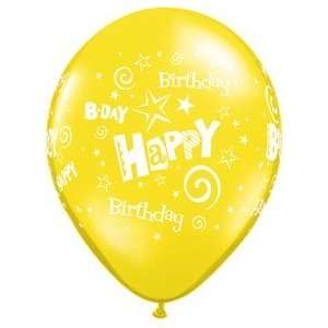  Mayflower Balloons 10122 24 Inch Birthday Stars and Swirls 