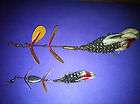 PFLUEGER LUMINOUS TANDEM SPINNER LOT OF 2 VINTAGE LUR