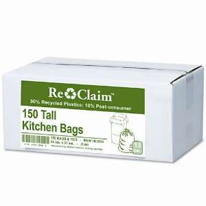  Webster  Re Claim Tall Kitchen Bags, 13 gallon, 0.8mil 