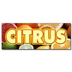   CITRUS DECAL sticker florida orange grapefruit lemon 