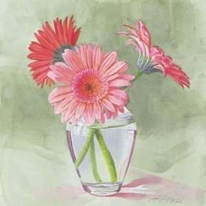  Coral Gerbera Poster Print