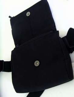 New Maxx New York Black Microfiber Zip Fanny Pack Waist Bag Multi 
