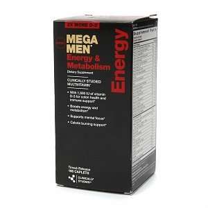  GNC Mega Men Energy & Metabolism 180 Caplets Health 