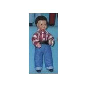  Caco Little Dark Hair Boy in Jeans Toys & Games