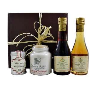 Salad Days Gift Basket    Two Red Wine Vinegars, Mustard, And 