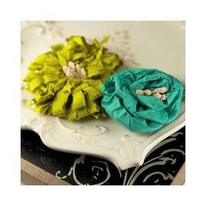  Dechire Silk Dupioni Flowers 2/Pkg Nanette Arts, Crafts & Sewing