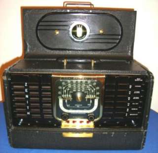 Vintage 40s 50s Zenith TransOceanic Short Wave Radio G500 Works  