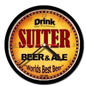  SUITER beer and ale cerveza wall clock 