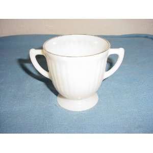    Petalware Depression Glass Cremax Sugar Bowl 