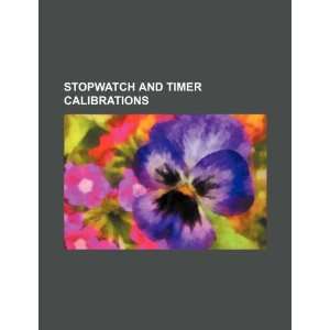  Stopwatch and timer calibrations (9781234541989) U.S 