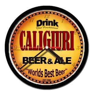  CALIGIURI beer and ale cerveza wall clock 