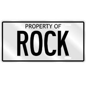  NEW  PROPERTY OF ROCK  LICENSE PLATE SIGN NAME