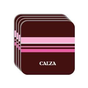 Personal Name Gift   CALZA Set of 4 Mini Mousepad Coasters (pink 