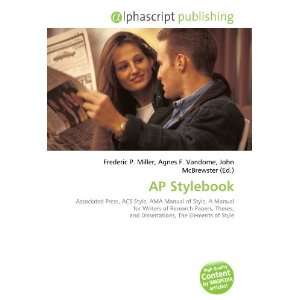  AP Stylebook (9786134090438) Frederic P. Miller, Agnes F 